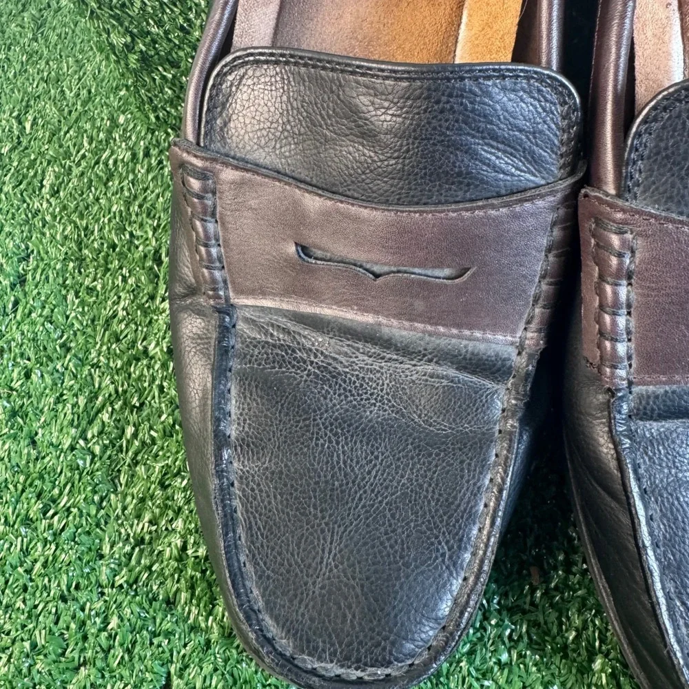 IZOD‎ Edmund Mens Penny Loafers Black Brown Memory Foam Slip On Shoes 12M